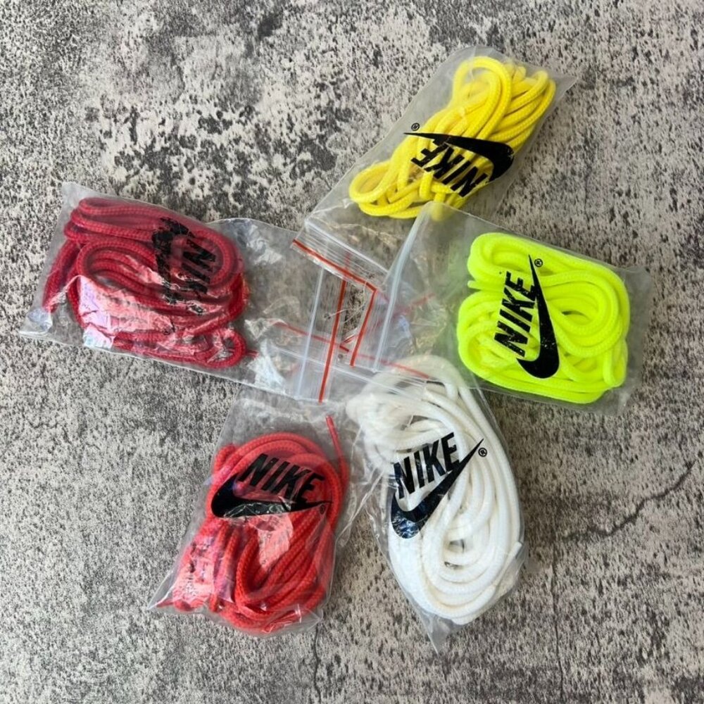 Nike Bundle of 5 Neon, white, red Sneaker Laces New